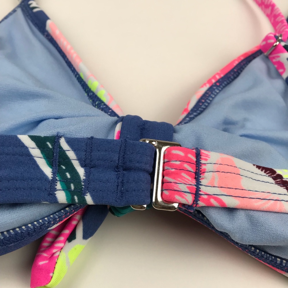 Women’s Blue Floral Swim Bikini Top, NWT, Small - Picture 7 of 7